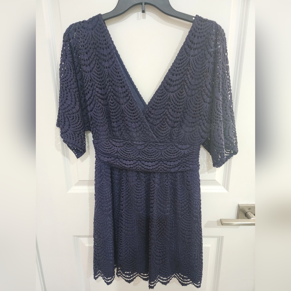 Lilly Pulitzer Parigi Skort Romper True Navy Size S